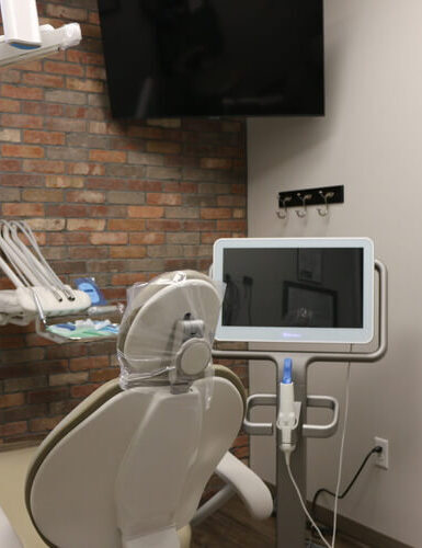 An itero scanner machine inside a pediatric dental office in Austin, texas